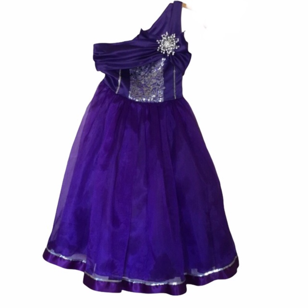 Girl’s One-Shoulder Dress